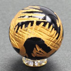 天然石 オニキス 金彫り 四神獣 ビーズ(青龍...の詳細画像2