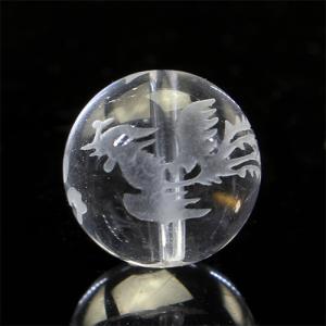 天然石 四神獣水晶彫り(朱雀)約12mm 1粒 ...の商品画像