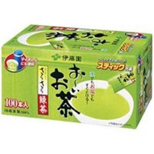 （まとめ）伊藤園 おーいお茶 抹茶入りさらさら緑茶 100本 〔×6セット〕〔代引不可〕