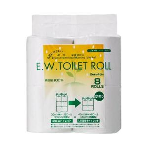 （まとめ） 太洋紙業 EWトイレットロール45m巻 8ロール〔×10セット〕｜forest-wakaba