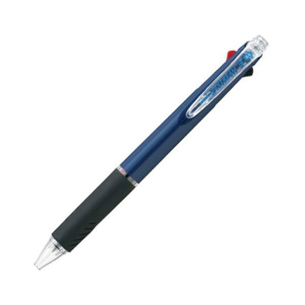 (まとめ) 三菱鉛筆 3色ボールペン ジェットストリーム 0.5mm （軸色 ネイビー） SXE34...