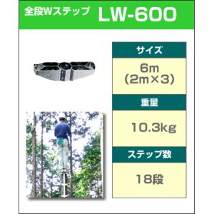 枝打ちはしご ロッキーラダー2EX 特別仕様 木登り器 巴化成 : 特得