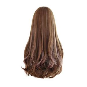 Collicarpo ウィッグ かつら フルウィッグ 自然 ロング ストレート ウェーブ カール ぱっつん前髪 グラデーション エクステ 小顔 レディ