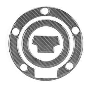 Qii lu 燃料タンクキャップ装飾ステッカー ヤマハYZF-R1 R6 に適合 炭素繊維