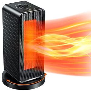 セラミックヒーター  ヒーター 小型 1200W ファンヒーター 瞬間速暖 省エネ 3段階切替 自動首振り 過熱保護 転倒オフ 電気