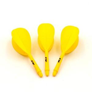 CUESOUL ROSTシリーズシャフト一体型フライト 梨 ティアドロップ形状M 3本セット