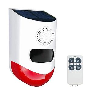 Daytech ソーラー 防犯アラーム LEDソーラーライト 人感センサー