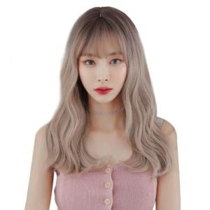 Collicarpo ウィッグ かつら フルウィッグ 自然 ロング ストレート ウェーブ カール ぱっつん前髪 グラデーション エクステ 小顔 レディ