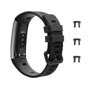 TiMOVO HUAWEI Band 4 pro/Band 3 pro交換用ベルト ファウェイバンド 3pro/4pro 交換バンド シリコン製ベル