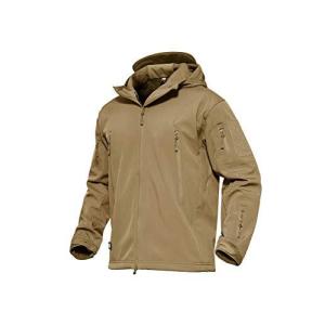 CARRY ALL BEFORE ONE XXXL ブラウン ミリタリー フード付 タクティカルジャケット ソフトシェル シャークスキン 多機能 軍用