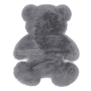 bennyue_jp ムートンラグ フェイク ラグマット 60cm×80cm/75cm×105cm 洗える 厚手 フェイクファー ラグ 熊デザイン ク