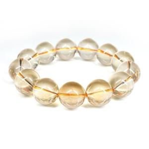 最高級 【プレミアム】 シトリン ブレスレット （非加熱・無処理） 19mm玉 No.12 パワース...