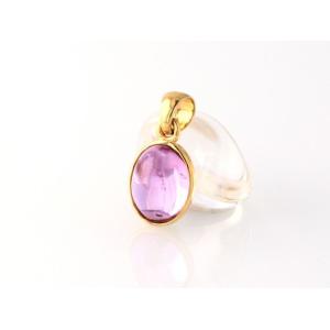 最高級（5A） インペリアルピンクトパーズ ペンダントトップ （18金イエローゴールド）  No.1...