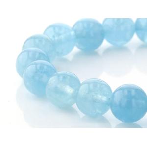 アクアマリン ブレスレット 10mm玉 No.12 パワーストーン 天然石 画像現物