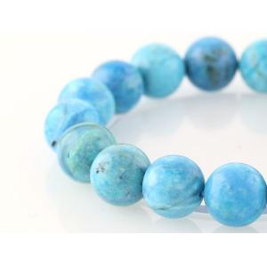 最高級（5A） ブルーオパール ブレスレット 12mm玉 No.36 パワーストーン 天然石