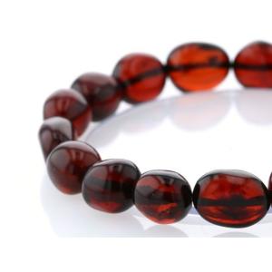 最高級（5A） 天然アンバー（琥珀） イレギュラーブレスレット  No.7 パワーストーン 天然石