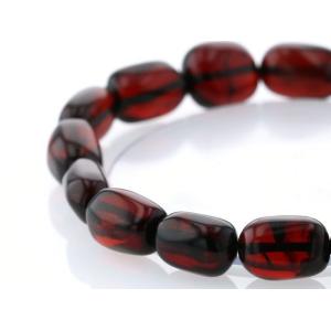 最高級（5A） 天然アンバー（琥珀） イレギュラーブレスレット  No.8 パワーストーン 天然石