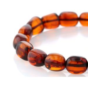 最高級（5A） 天然アンバー（琥珀） イレギュラーブレスレット  No.9 パワーストーン 天然石