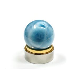 ラリマー 丸玉 スフィア （穴無）29mm玉 No.7【画像現物】 ドミニカ共和国産 最高のヒーリン...