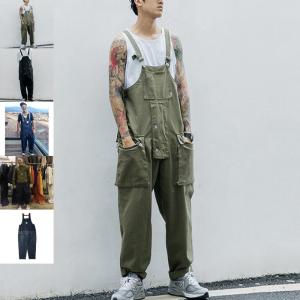 サスペンダー メンズデニムパンツサロペット作業服　オーバーオール　ワークパンツ　ジーンズオールインワン　つなぎ春夏おしゃれ