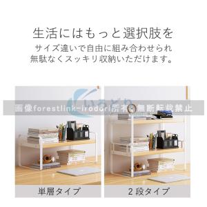 アイアン デスク本棚 卓上ラック 机上棚 デス...の詳細画像5