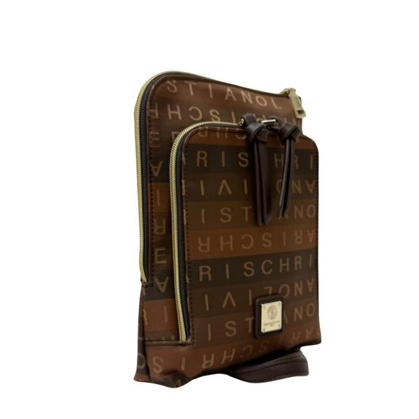 クリスチャンオリビエ タテ型マルチポシェット 7706G (ブラウン) /はっ水/軽量/ショルダーバ...