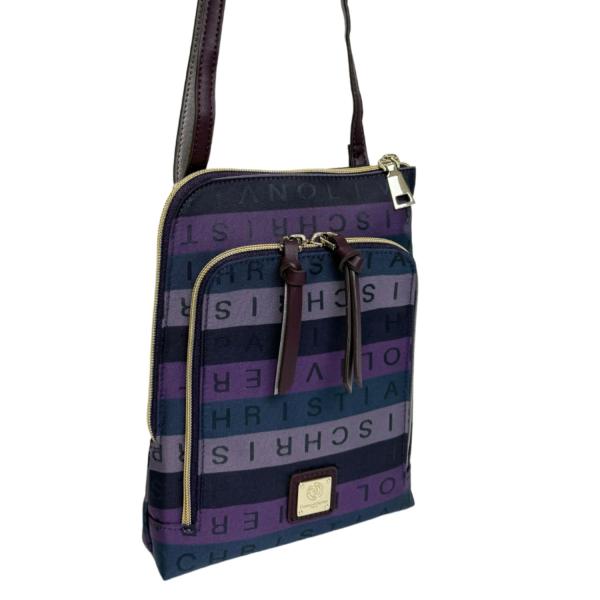 クリスチャンオリビエ タテ型マルチポシェット 7706G (パープル) /はっ水/軽量/ショルダーバ...