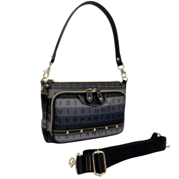 クリスチャンオリビエ 2Way お財布機能付ポシェット 7801G（ブラック）/レディース/ハンドバ...