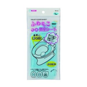 ＴＯ-12 ふわもこ 快適 吸着 便座シート ブルー 1個入