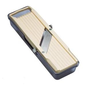 ベンリナー 受皿付 アイボリー スライサー 野菜のスライサー 日本製 野菜調理器 調理器具 受け皿