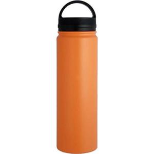 リビング 水筒 700ml 直飲み スクリュー栓 ステンレス ボトル オレンジ