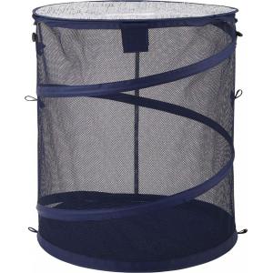 カラス避けドラムネット ネイビー 80Lゴミ カラスよけ 烏対策 防鳥ネット
