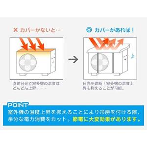 日本製 エアコン室外機用カバー I-235(伊...の詳細画像1