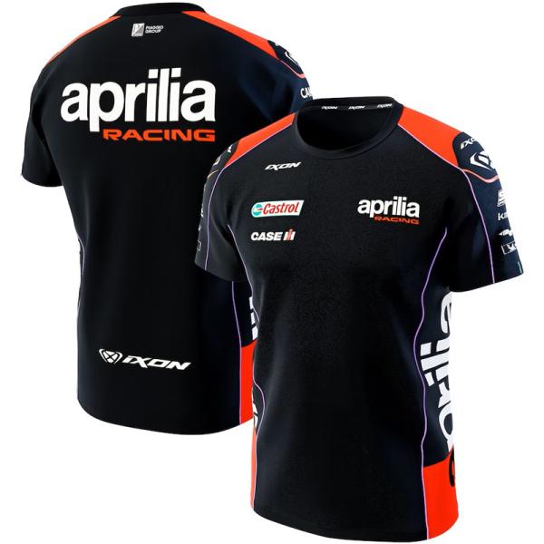 2023 アプリリア Aprilia レーシング チーム オフィシャル レプリカ Tシャツ ブラック...