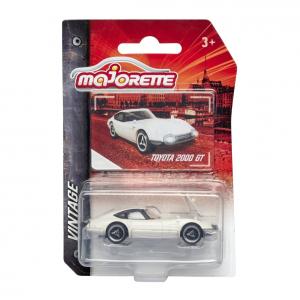 マジョレット 1/64 トヨタ 2000GT ミニカー ミニチュア ホワイト 白 ブリスターパック majorette TOYOTA コレクターズカード付 212052010Q08