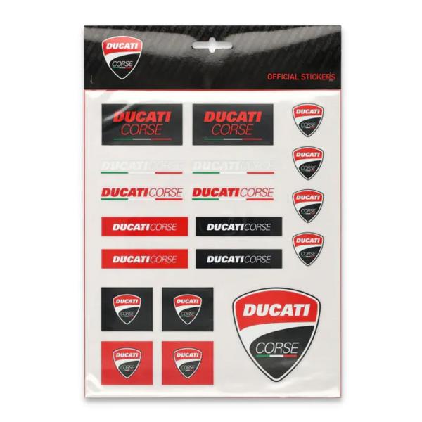 2025 ドゥカティ コルセ DUCATI CORSE PVC ロゴ ステッカーセット マルチカラー...