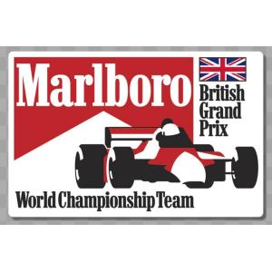 マールボロ F1 ワールドチャンピオンシップ チーム イギリスGP ステッカー｜formula-sports