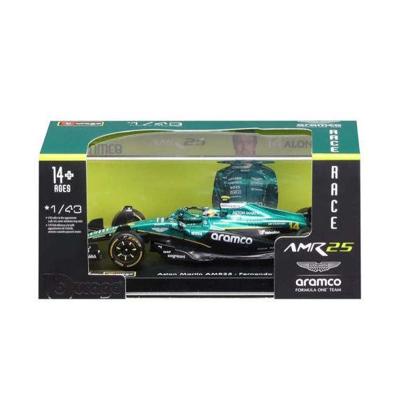 ブラゴ 1/43 ドライバー＆ケース付き 2025年 アストンマーティン アラムコ F1チーム AM...