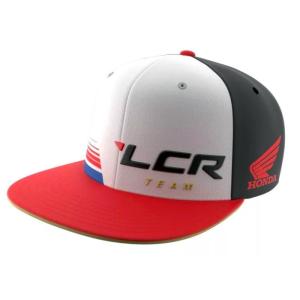 LCR ホンダ レーシング チーム オフィシャル フラット キャップ ホワイト レッド ブラック 公...