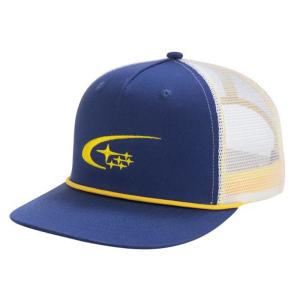 SUBARU（スバル） ブルー 7-Panel フラットキャップ 帽子 : Formula