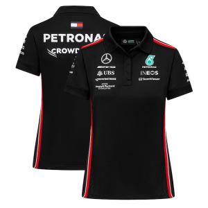 【30%OFF】【レディース】 2023 メルセデス AMG ペトロナス F1 チーム オフィシャル ポロシャツ ブラック 黒 公式 女性用｜formula-sports