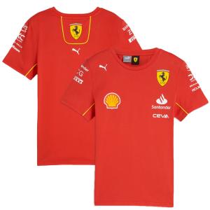 【キッズ】 2024 PUMA スクーデリア フェラーリ SF チーム Tシャツ 赤 レッド 半袖 公式 オフィシャル F1