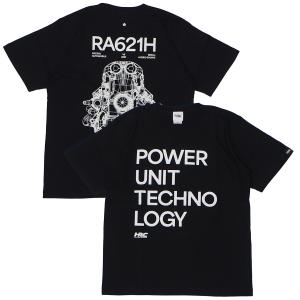 ホンダ HRC F1 パワーユニット テクノロジー Tシャツ ブラック 黒 半袖 公式 オフィシャル｜Formula Sports