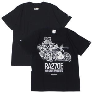 ホンダ HRC F1 RA270E プロトタイプ レーシング エンジン Tシャツ ブラック 黒 半袖 公式 オフィシャル｜Formula Sports