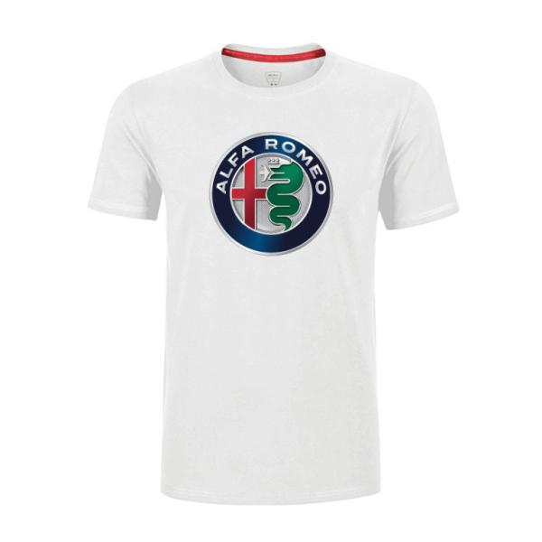 アルファロメオ オフィシャル ロゴ Tシャツ ホワイト 白 公式 ALFA ROMEO