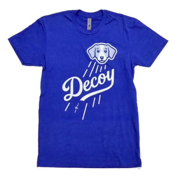 MLB 大谷 翔平 デコピン Decoy Tシャツ ブルー 青 犬 ドジャース 大リーグ メジャーリ...