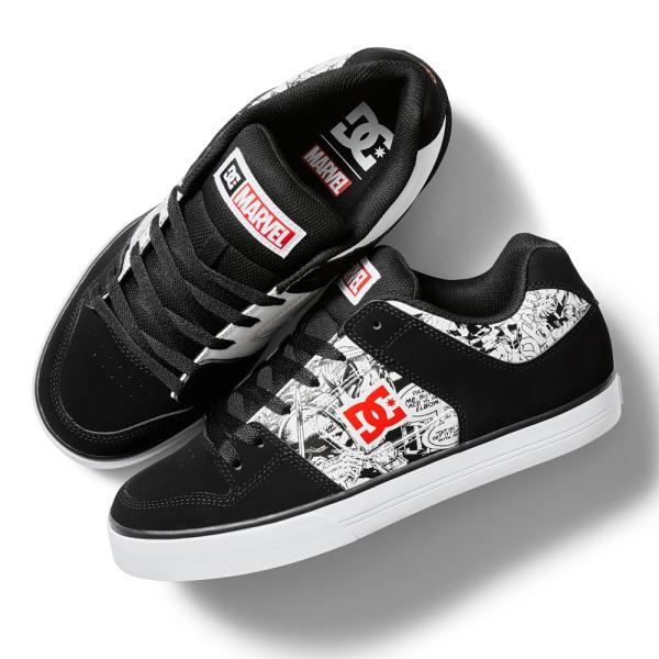 【30%OFF】DC SHOES × MARVEL デッドプール PURE シューズ ブラック ホワ...