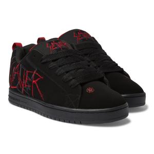 DC SHOES × スレイヤー コラボ オフィシャル SLAYER CT GRAFFIK シューズ 靴 レッド / ブラック DCシューズ ヘヴィ メタル バンド ストリート 公式｜formula-sports