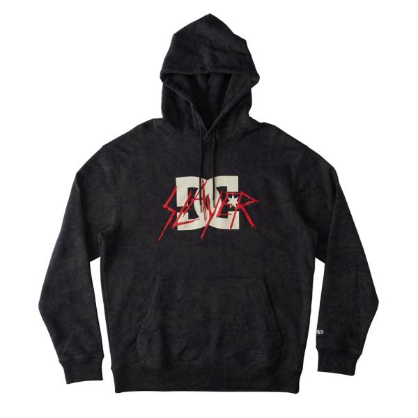 DC SHOES × スレイヤー コラボ オフィシャル SLAYER ALLOVER PH フーディ...