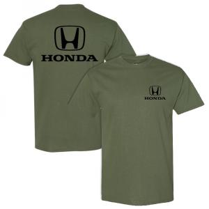 ホンダ オフィシャル US限定 HONDA クラシックロゴ Tシャツ ミリタリーグリーン 緑 公式 車｜formula-sports